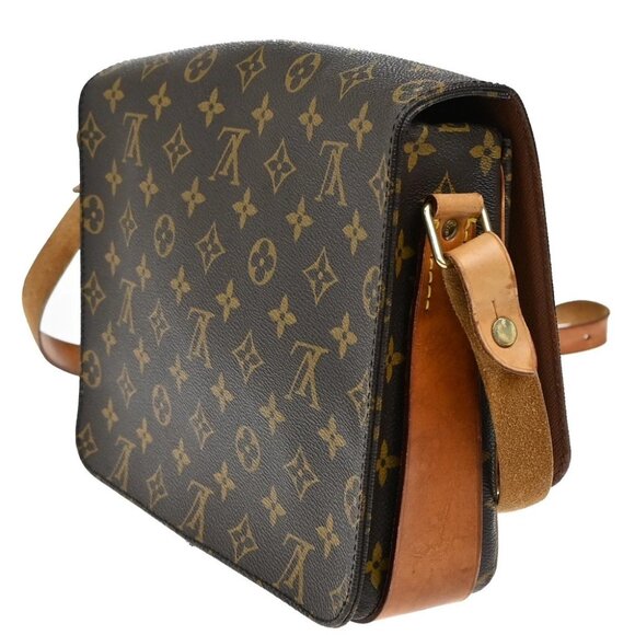LOUIS VUITTON Cartouchiere GM Shoulder Bag Monogram Leather Brown - Picture 4 of 14